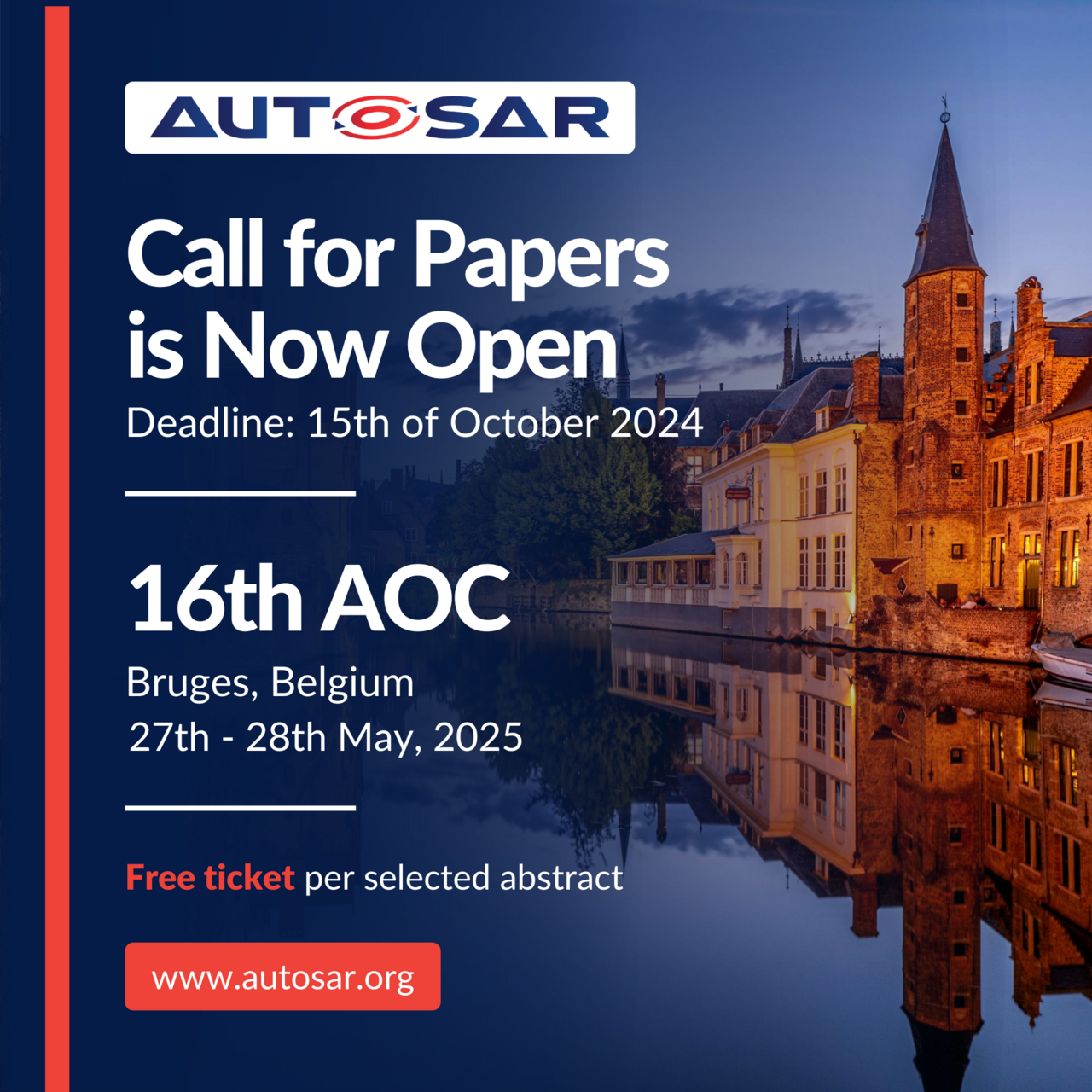 AUTOSAR 16th AOC Call for Papers is Open