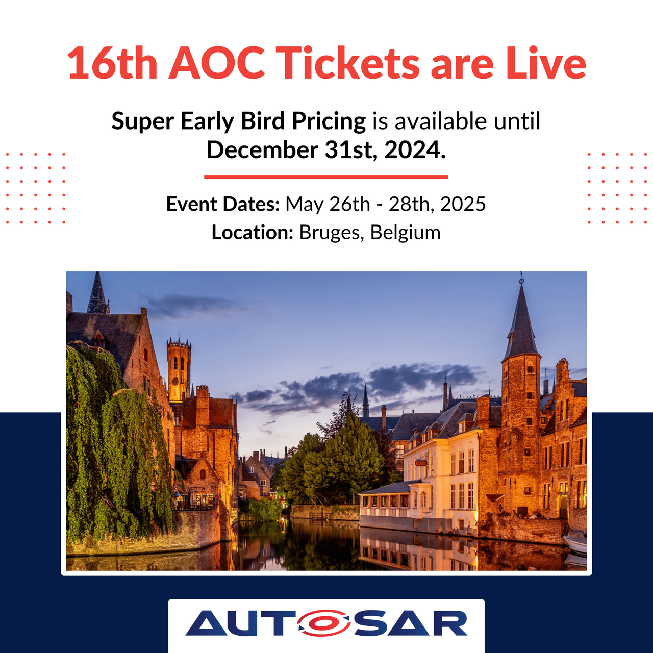16th AOC tickets are live 16th AOC tickets are live