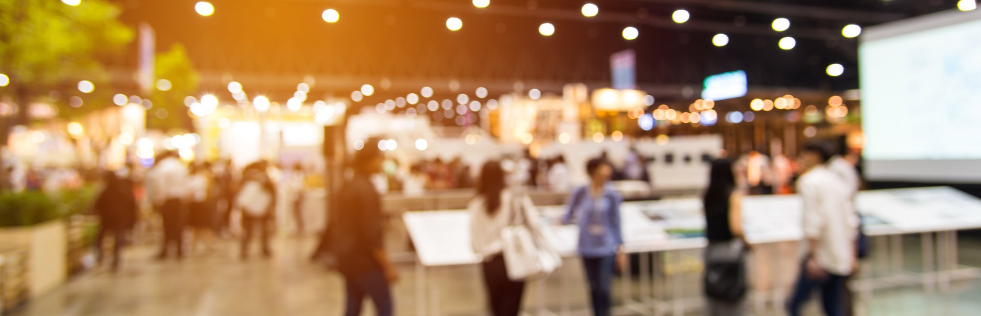 abstract blurred event with people for background