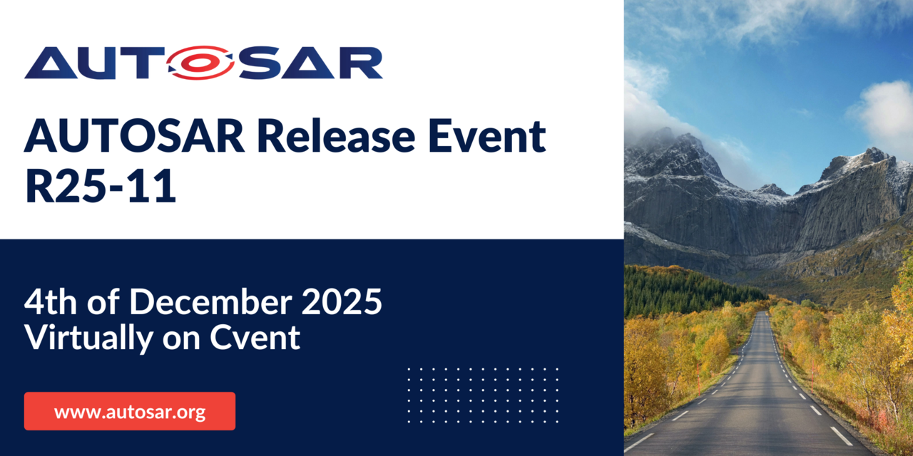 AUTOSAR Release Event 2025 AUTOSAR Release Event R25-11